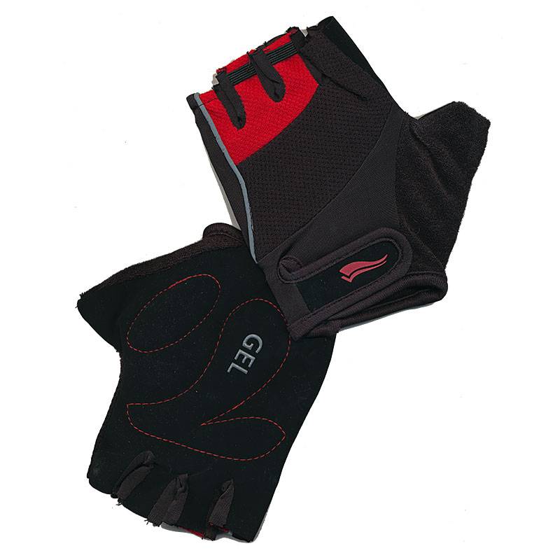 Ladies Pink Full Finger Cycling Gloves