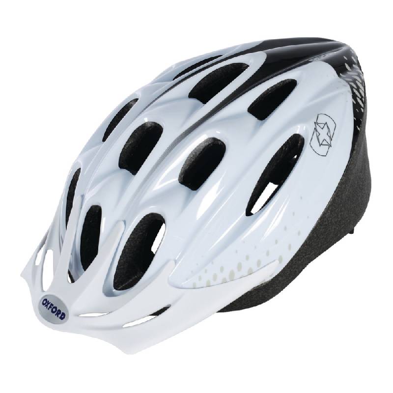 Unisex Cycling Helmet - White / Black (53-57cm)